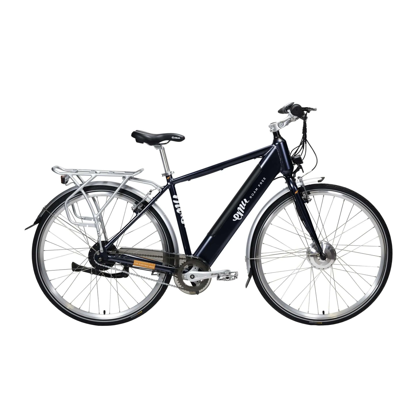 Emu Classic Crossbar Electric Bike - 14.5Ah / 522Wh, Navy Blue