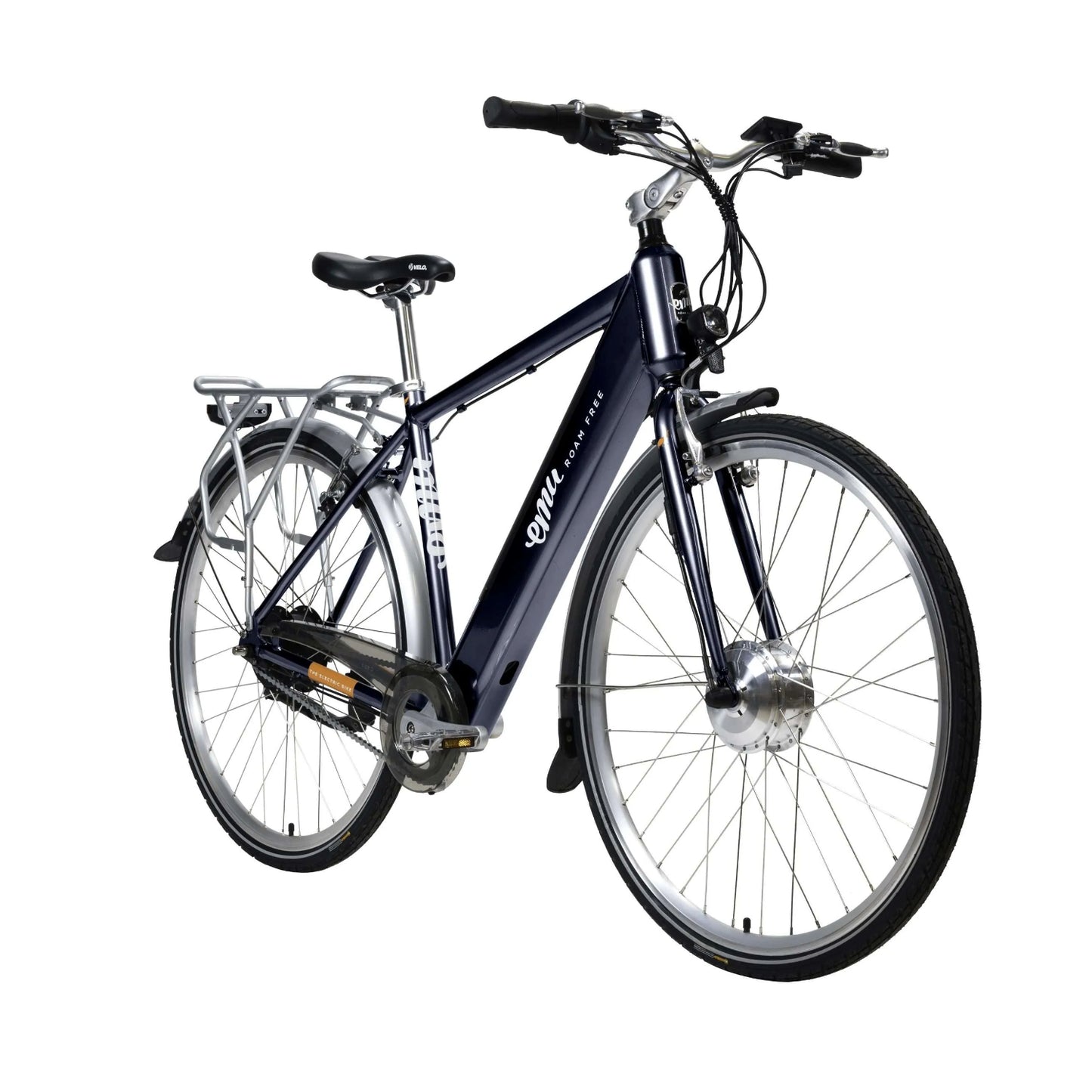 Emu Classic Crossbar Electric Bike - 10.4Ah / 374Wh, Navy Blue