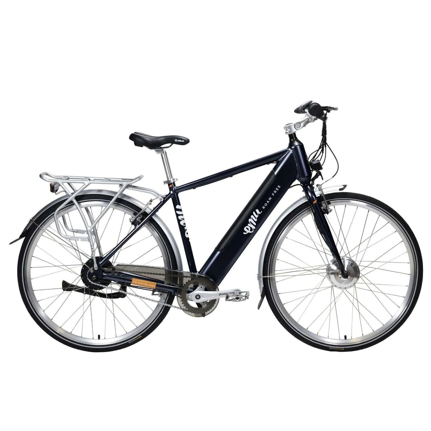 Emu Classic Crossbar Electric Bike - 10.4Ah / 374Wh, Navy Blue