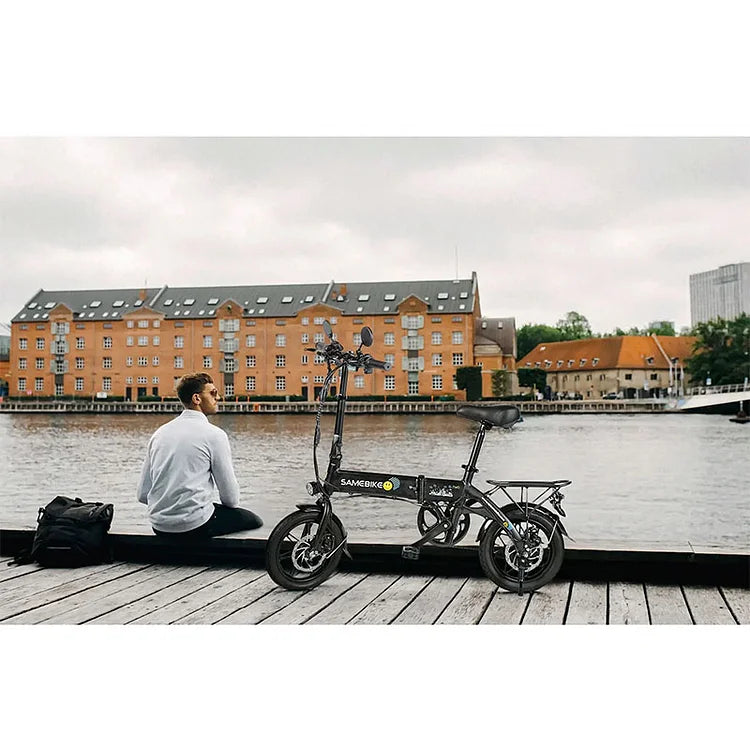 SAMEBIKE YINYU14 14" 36V 7.8Ah Battery 350W Motor Max Speed 30KM/H Portable Foldable Commuter Electric Bike
