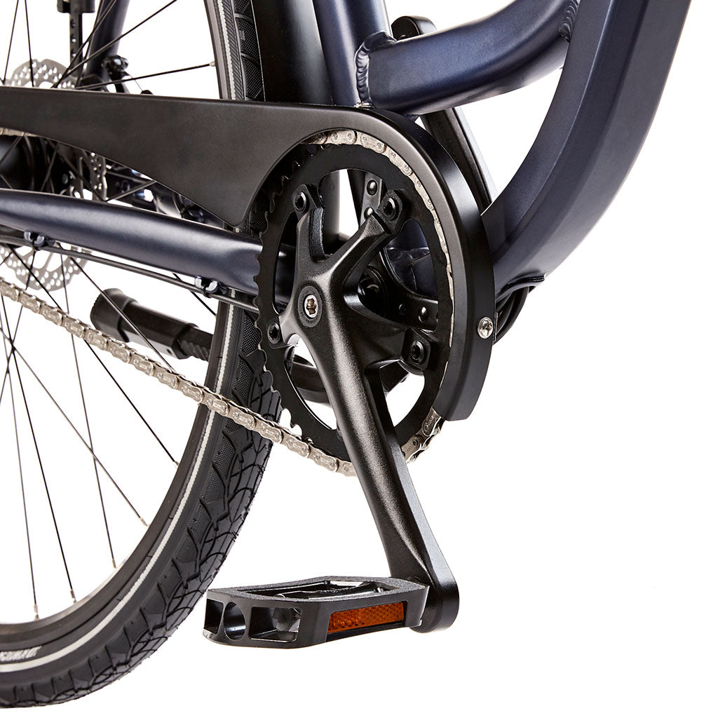 Ezego Step NX 700 City Electric Bike - Matt metallic blue