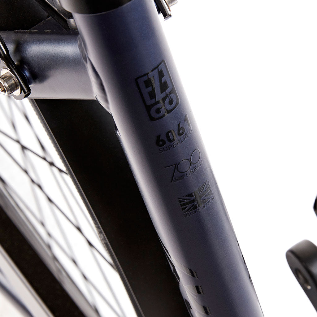Ezego Step NX 700 City Electric Bike - Matt metallic blue