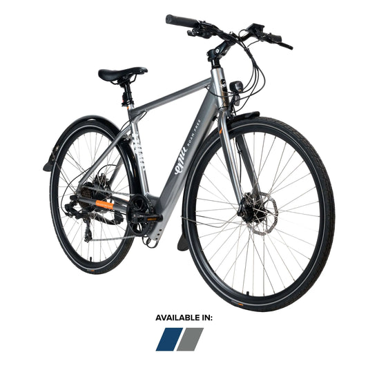 The Evo Crossbar Electric Bike - 7Ah / 252Wh, Grey