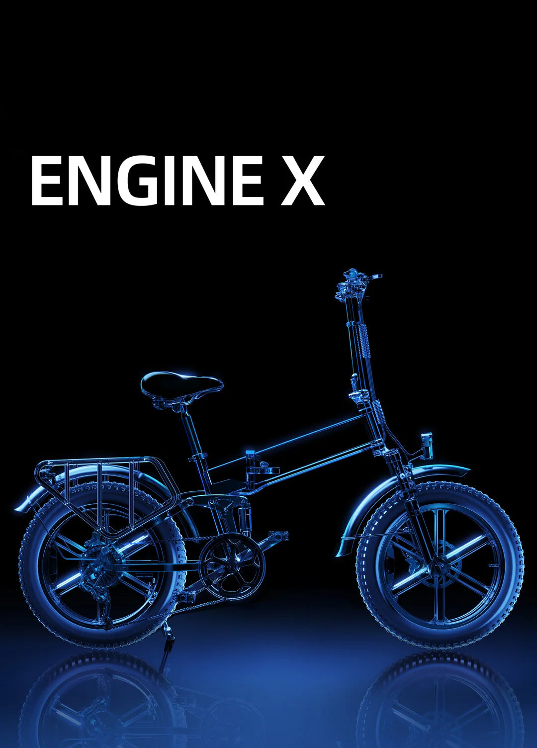 ENGWE ENGINE X 250W 100 km Range Max Speed 25 km/h Full Suspension Foldable E-bike