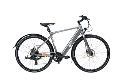 The Evo Crossbar Electric Bike - 7Ah / 252Wh, Grey